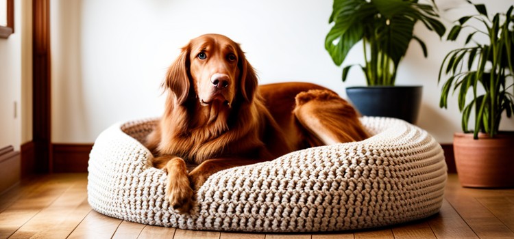 Crochet Large Dog Bed A Cozy Haven for Your Furry Friend