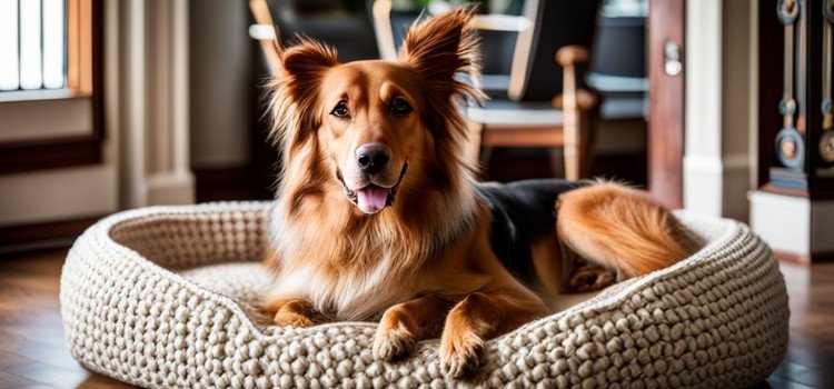 Crochet Large Dog Bed