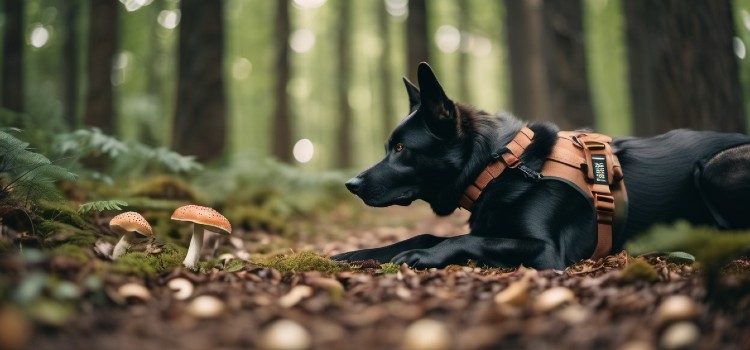 are drug dogs trained to smell mushrooms