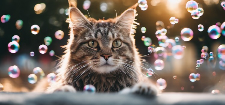 Can Cats Play With Bubbles