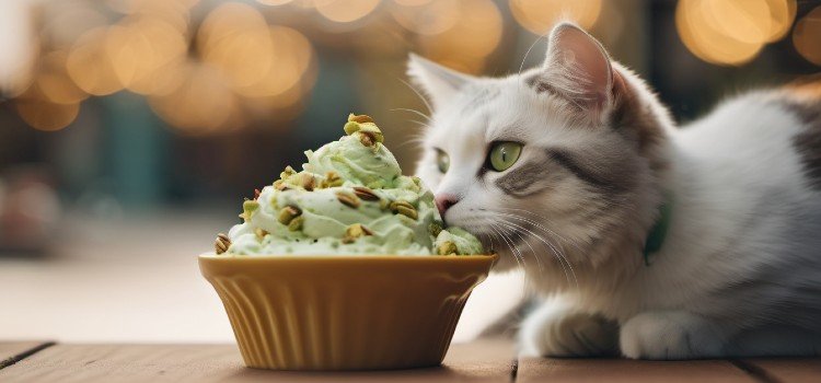 Can Cats Eat Pistachio Ice Cream